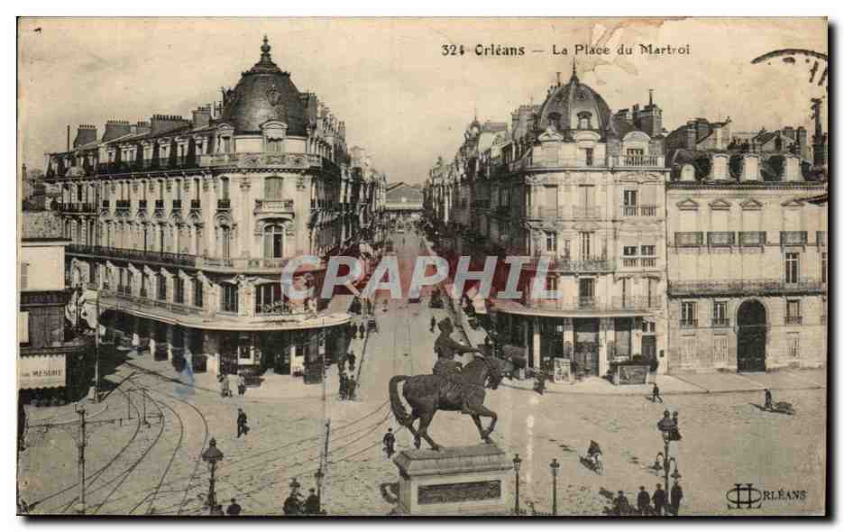 Orleans CPA place du Martroi