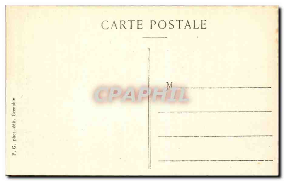 CPA Grenoble La tronche et le St Eynard — Rückseite