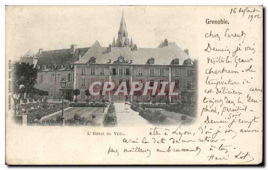 L'Hôtel de Ville — Grenoble — Guide Rose (Livre) — n° 107