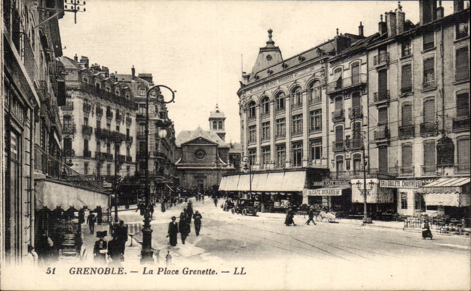 CPA Grenoble la place Grenette