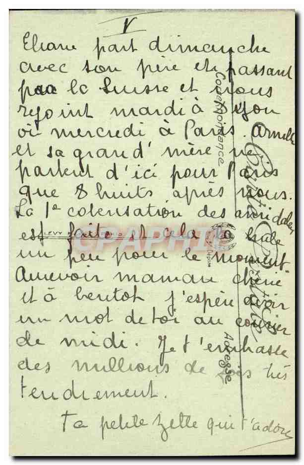 Vizille — Parc du Château — La Grande Cascade — LL. — N°14 — Reverso