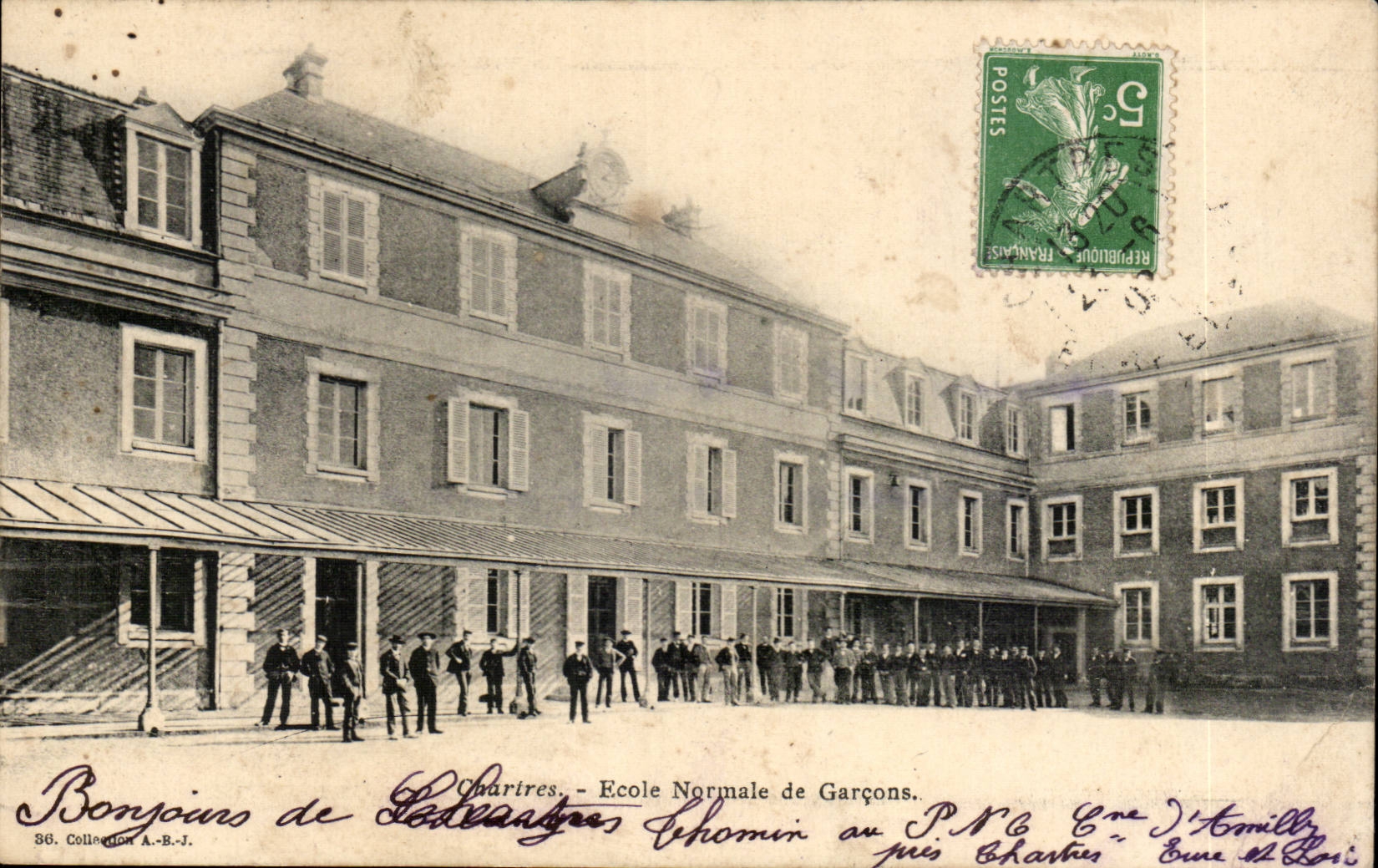 CPA Chartres Ecole normale de garcons