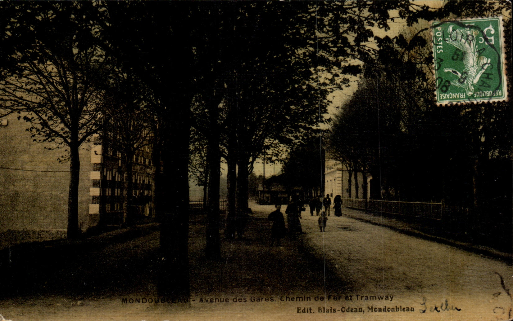 Mondoubleau - Avenue des Gares, Chemin de Fer et Tramway — Edit. Blais-Odean, Mondoubleau
