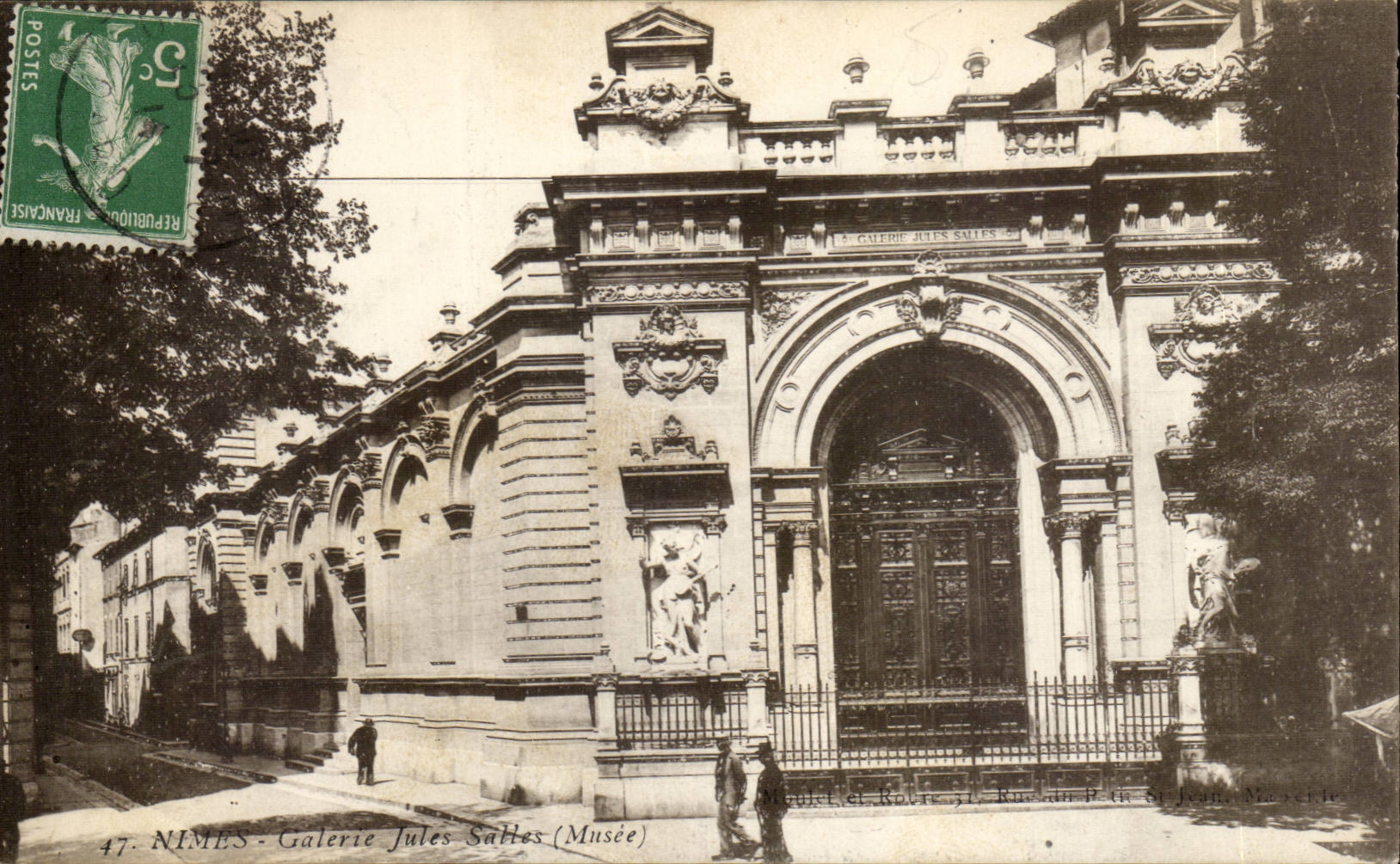 CPA Nimes Galerie Jules Salles Musee