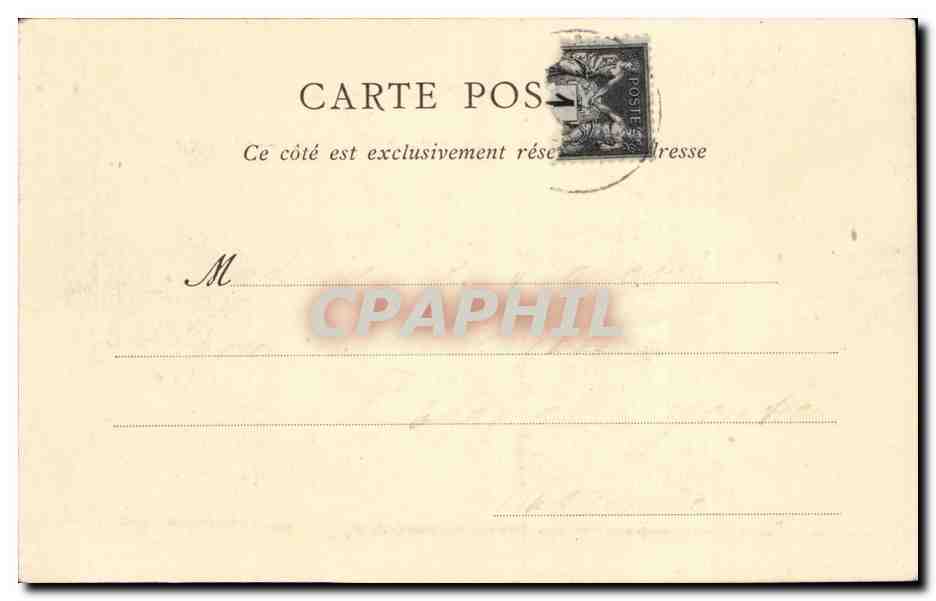 CPA Angers Place du ralliement La poste — Rückseite