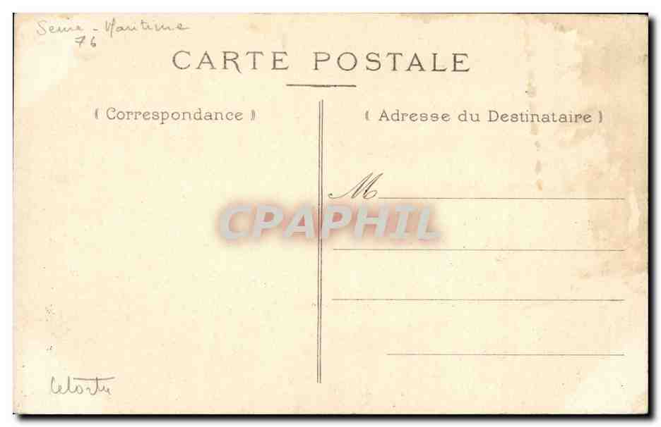 CPA Dieppe Le Pollet Rue Quinquengrogne — Rückseite