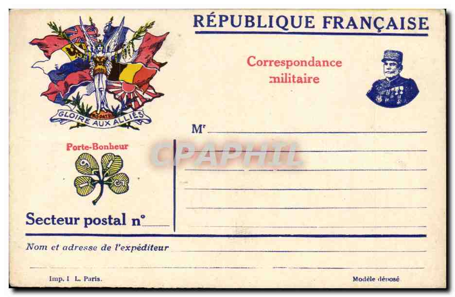 Carte Militaire neuve