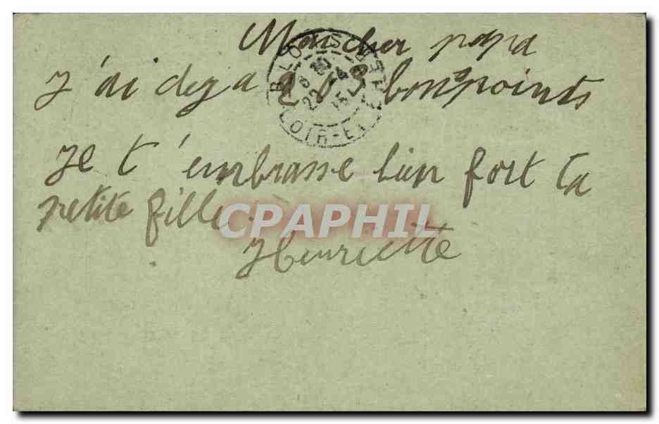 Carte Militaire pour Rene Dupressoir a Blois — Rückseite