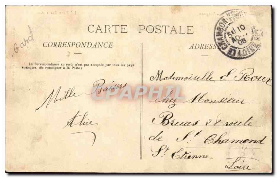 Villeneuve-lès-Avignon — El Fuerte de San Andrés — F. Beau, edit. Avignon — Reverso