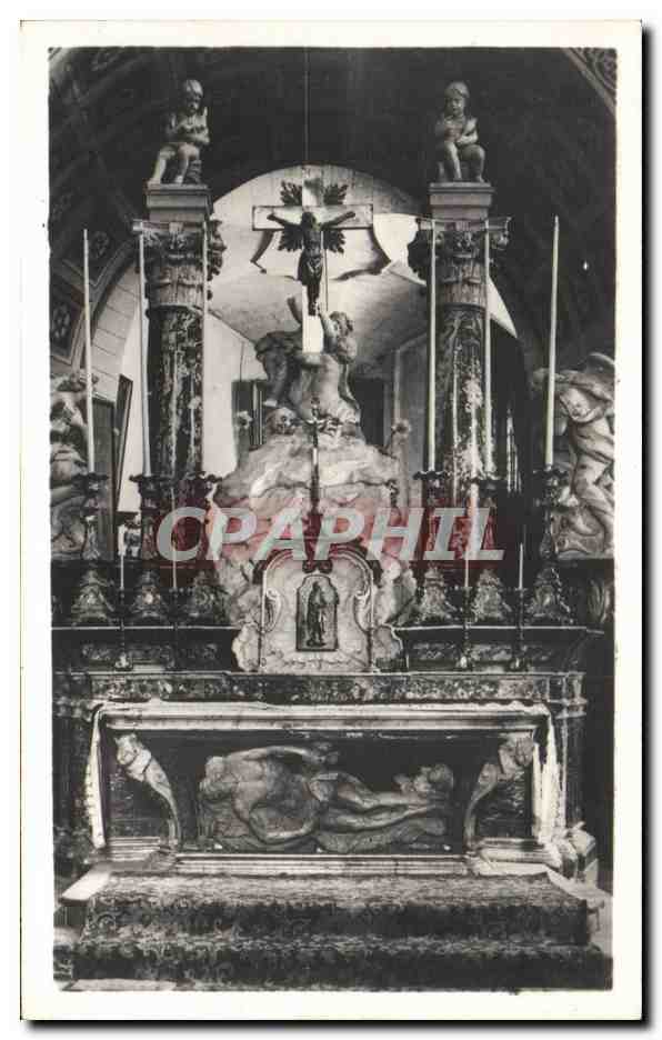 Chiesa della Collegiata — Altare maggiore proveniente dalla Chartreuse del Val de Bénédition — Editore: Lévy et Moutier, Parigi