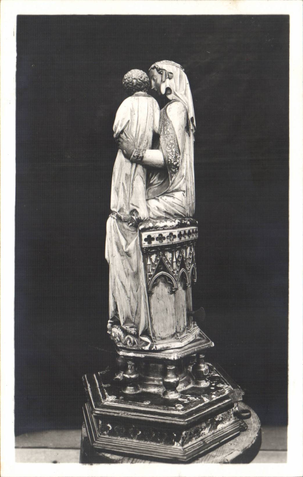 Villeneuve les Avignon CPA Eglise de la collegiale La vierge en ivoire