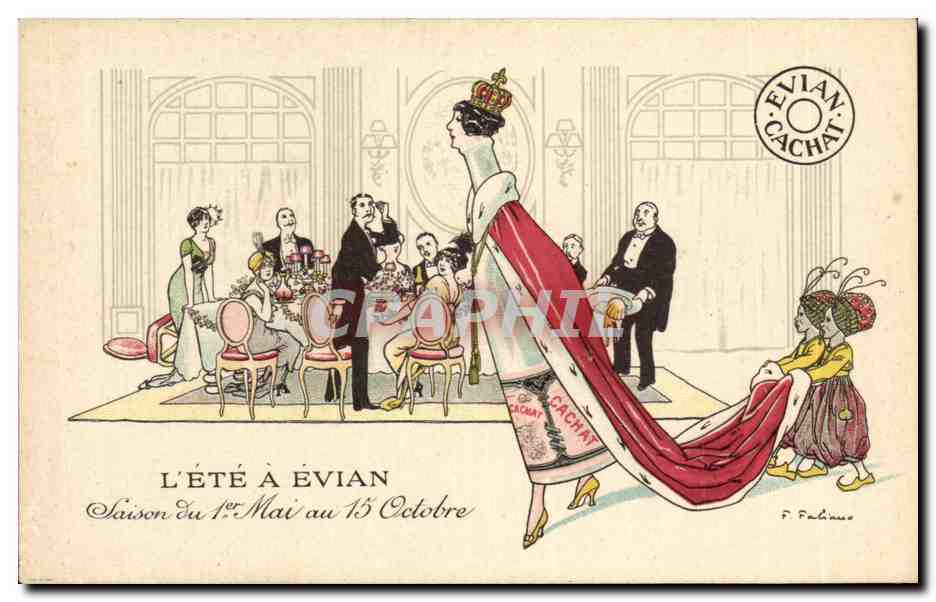 CPA FAntaisie Humour l'ete a Evian Saison du 1er mai au 15 octobre