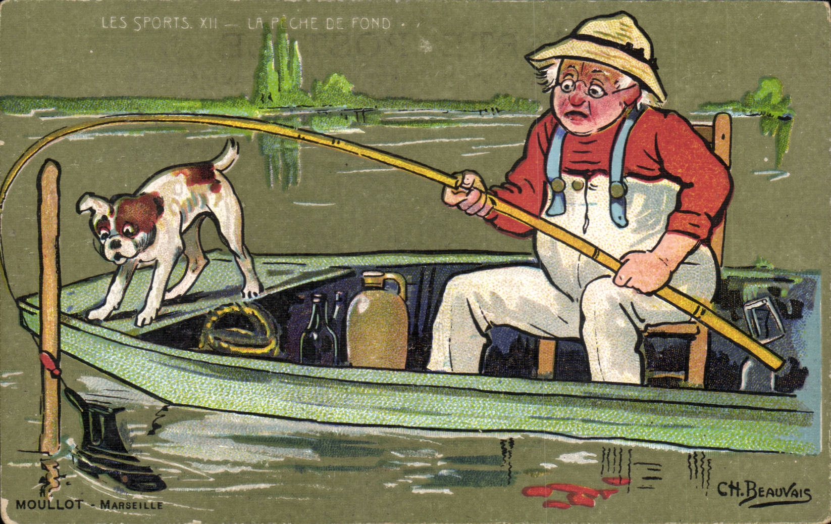 La pêche de fond — Les Sports XII — Moul lot, Marseille