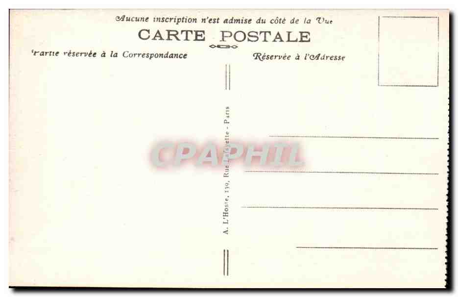 CPA Foret de Compiegne Interieur du wagon du marechal Foch dans lequel fut signe l'armistice ( Marcel Mages ) — Rückseite