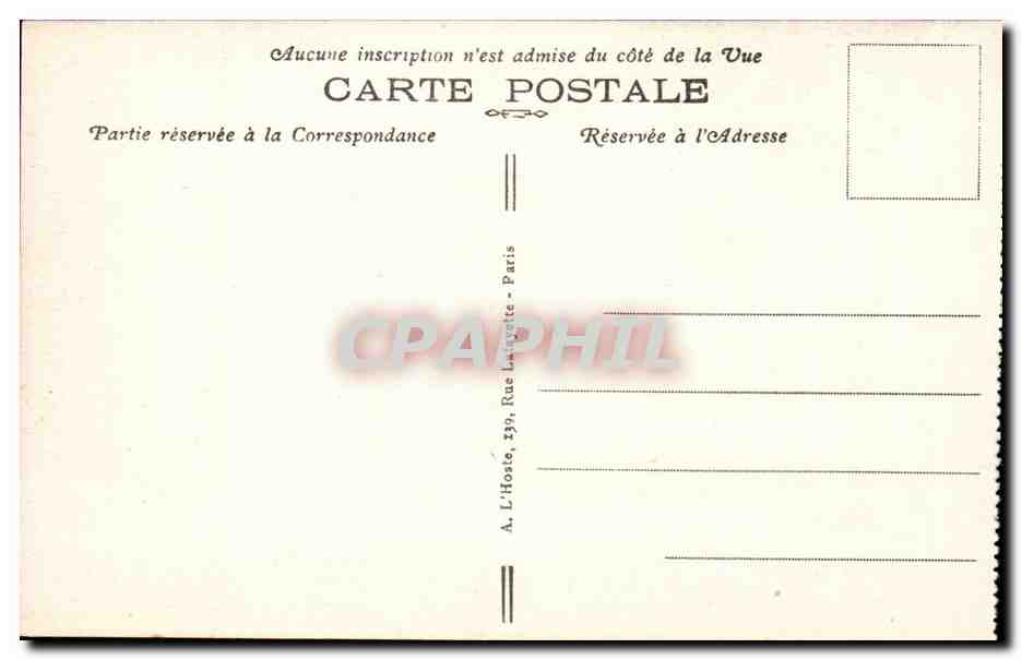 CPA Foret de Compiegne Interieur du wagon du marechal Foch dans lequel fut signe l'armistice ( Marcel Mages ) — Verso