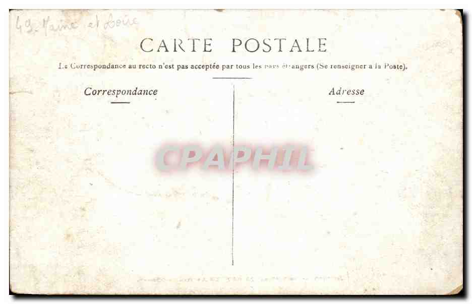 CPA Angers Vue prise du pont de la Haute Chaine — Rückseite