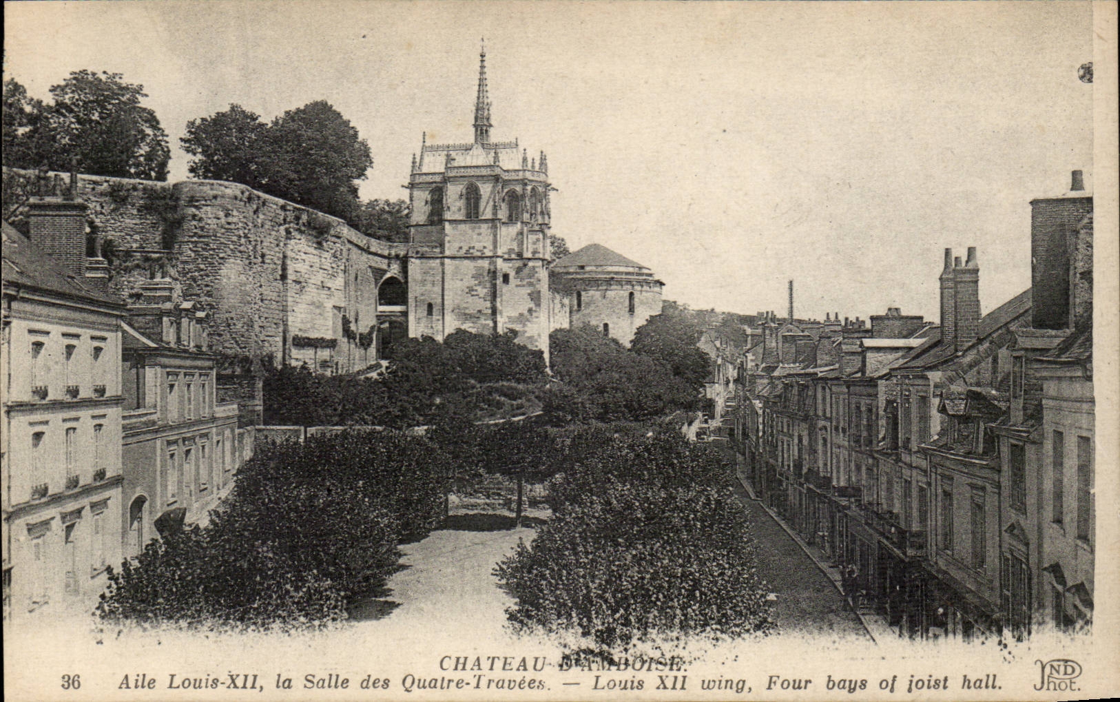 CPA Amboise Aile Louis XII la salle des quatre travees 
