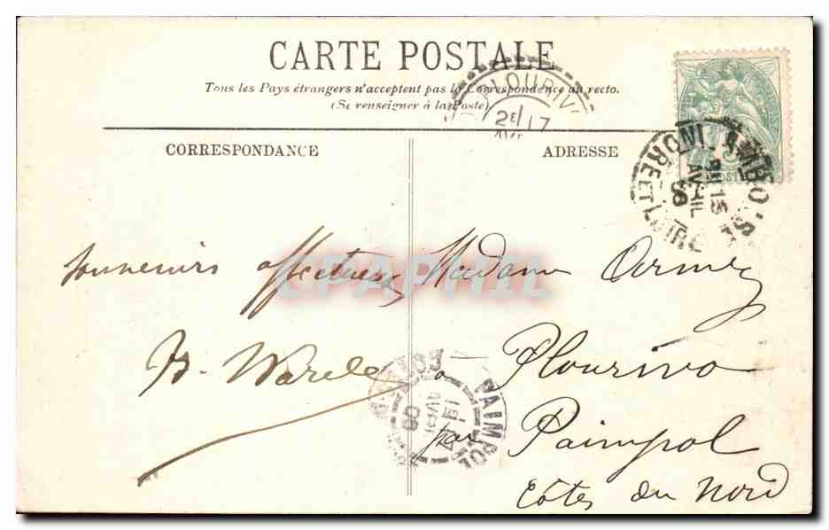 CPA Amboise Le chateau — Rückseite