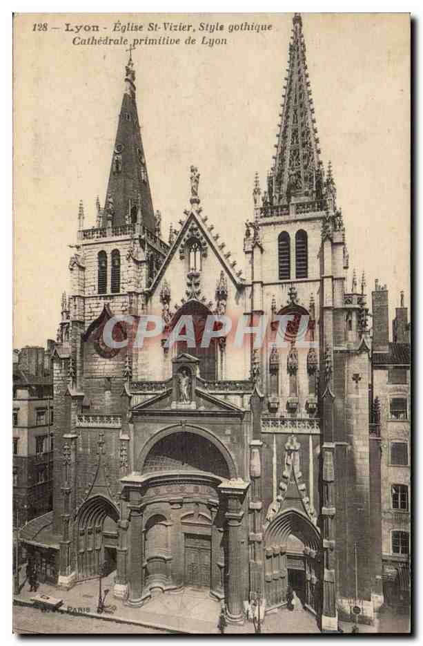 CPA Lyon Eglise St Vizier Style gothique Cathedrale primitive de Lyon