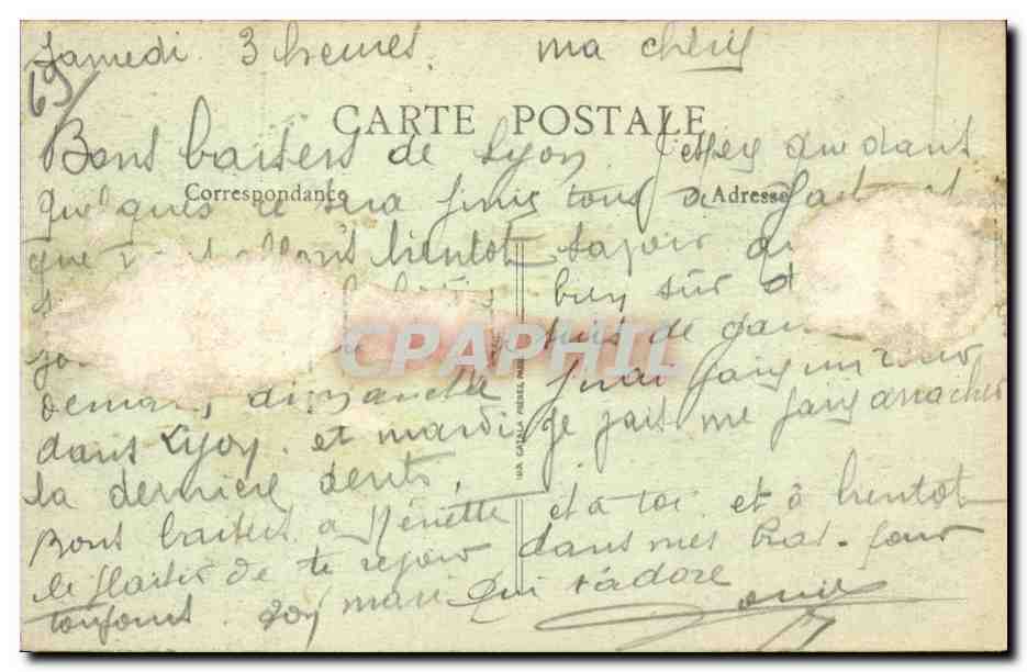 CPA Lyon Eglise St Vizier Style gothique Cathedrale primitive de Lyon — Verso