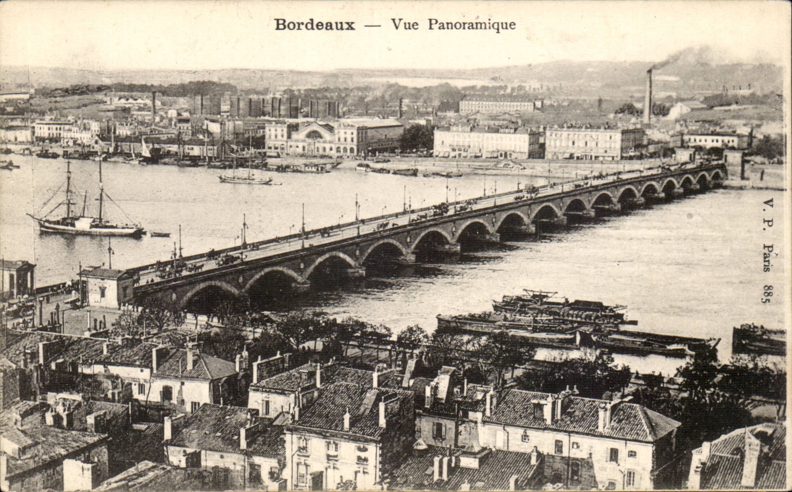 Bordeaux CPA Vue panoramique