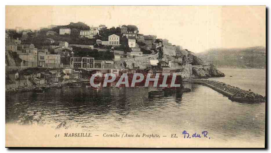 Marseille CPA Corniche Anse du prophete
