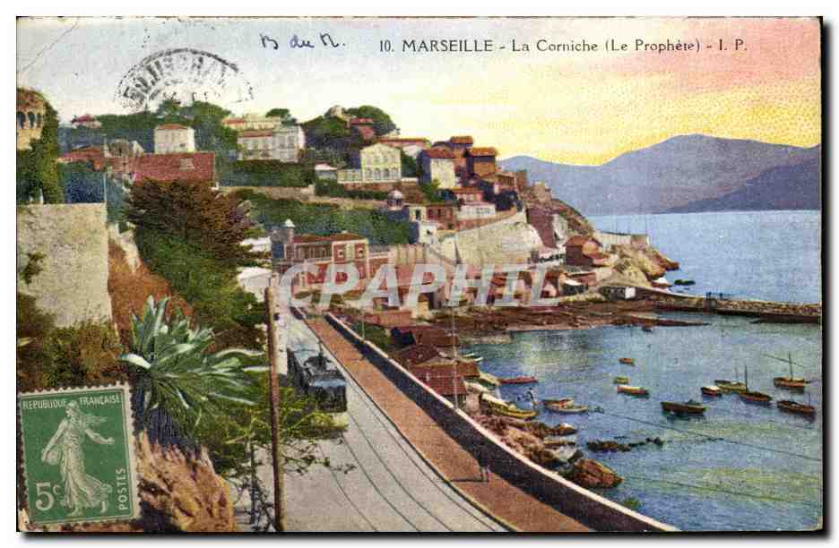 Marseille CPA La corniche Le prophete