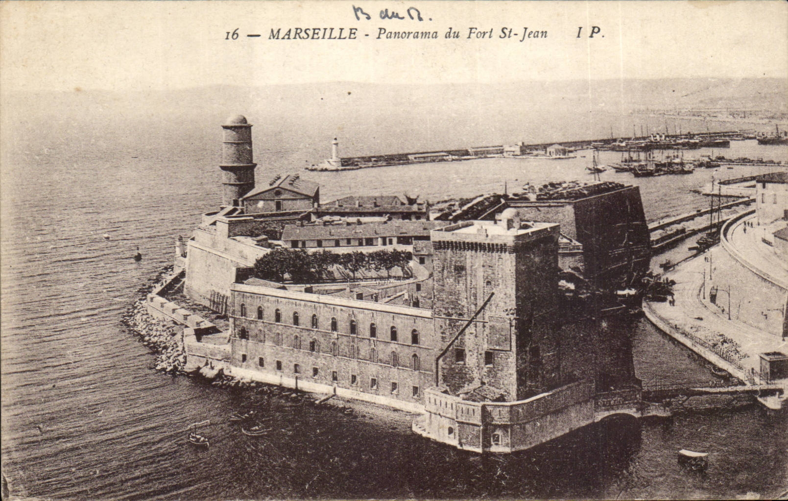 CPA Marseille Panorama du fort St Jean