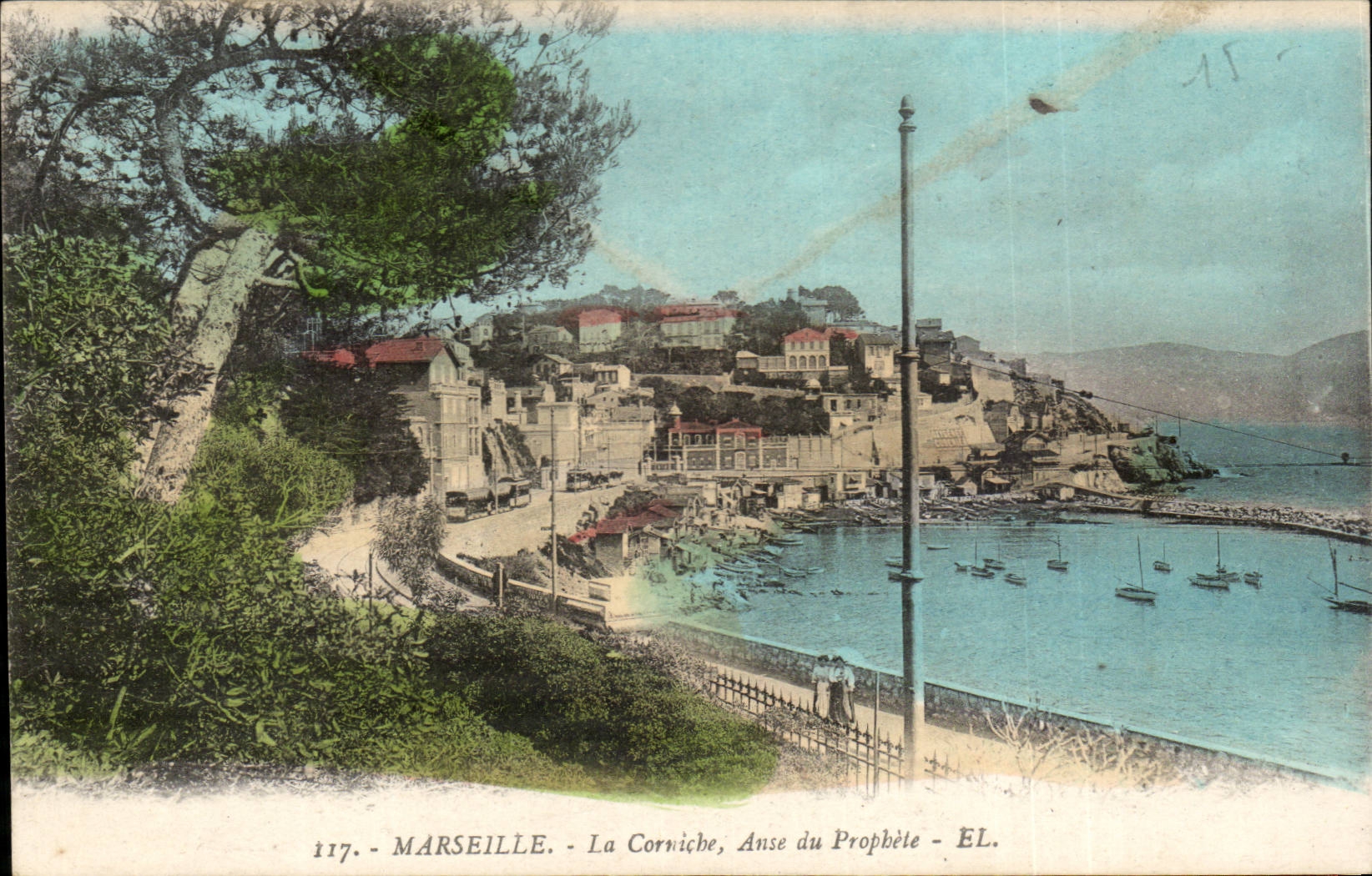 CPA Marseille La corniche Anse du prophete