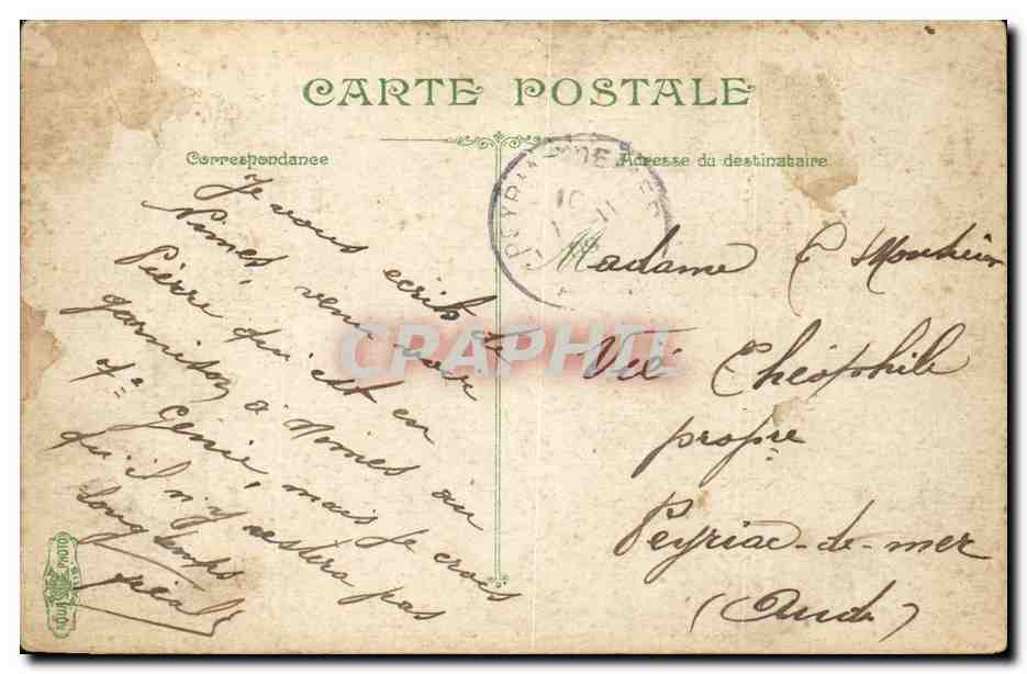 Nîmes, le Jardin de la Fontaine — éditeur non visible, n° de série 24 — Rückseite