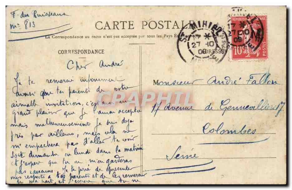 Saint Mihiel CPA Aux roches Le calvaire — Rückseite