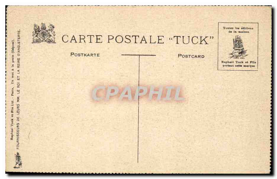 CPA Fantaisie Gare au taureau — Rückseite