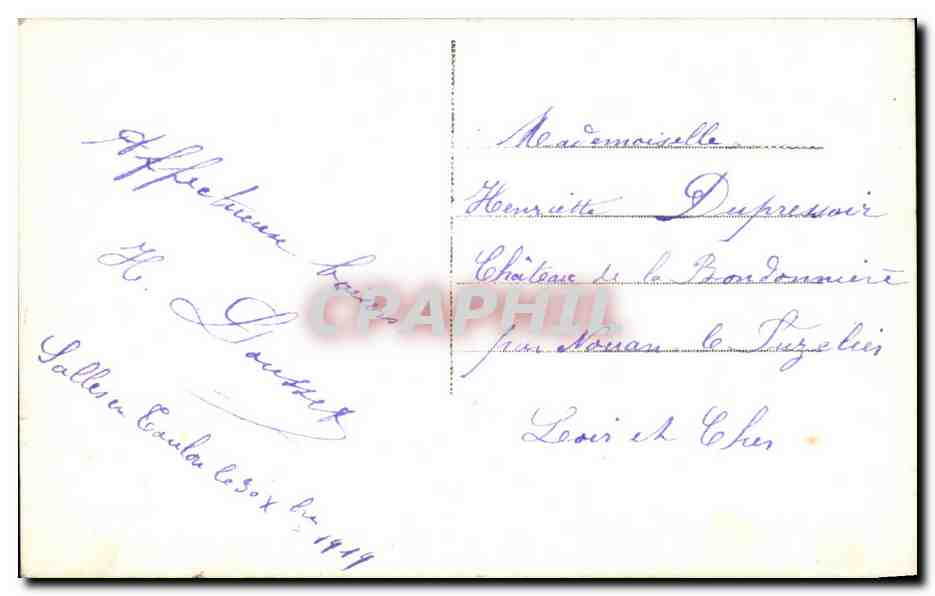 CPA Fantaisie Enfant — Rückseite