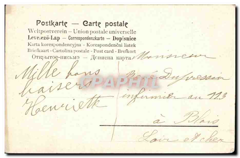CPA Fantaisie Enfant Papillon Butterfly — Verso