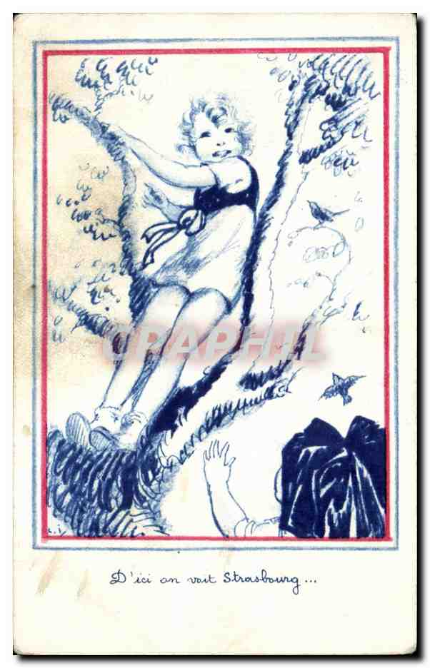 Enfant dans un arbre — Strasbourg — Comité National de l'Enfance, Paris