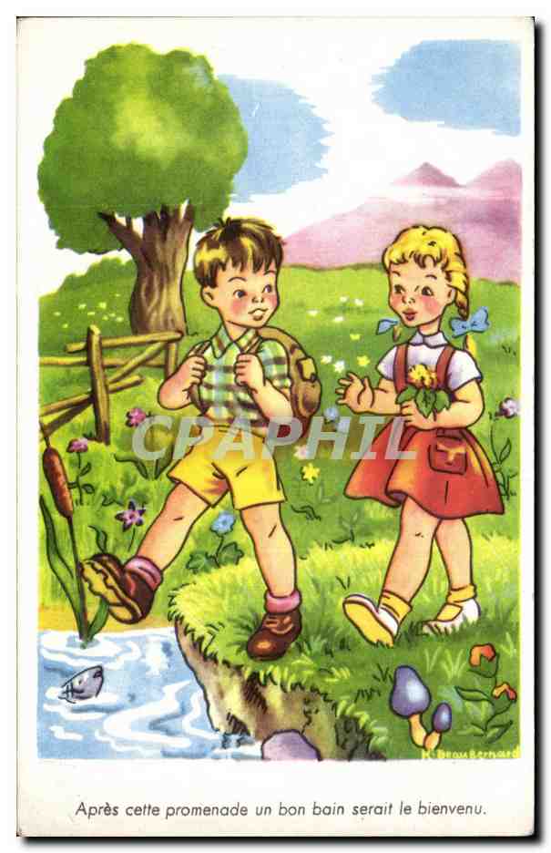 CPA Fantaisie Enfants