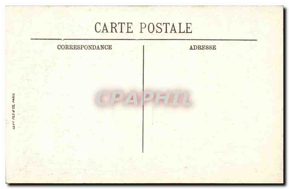 Orleans CPA Hotel de ville Le jardin et la chapelle Saint Jacques — Verso