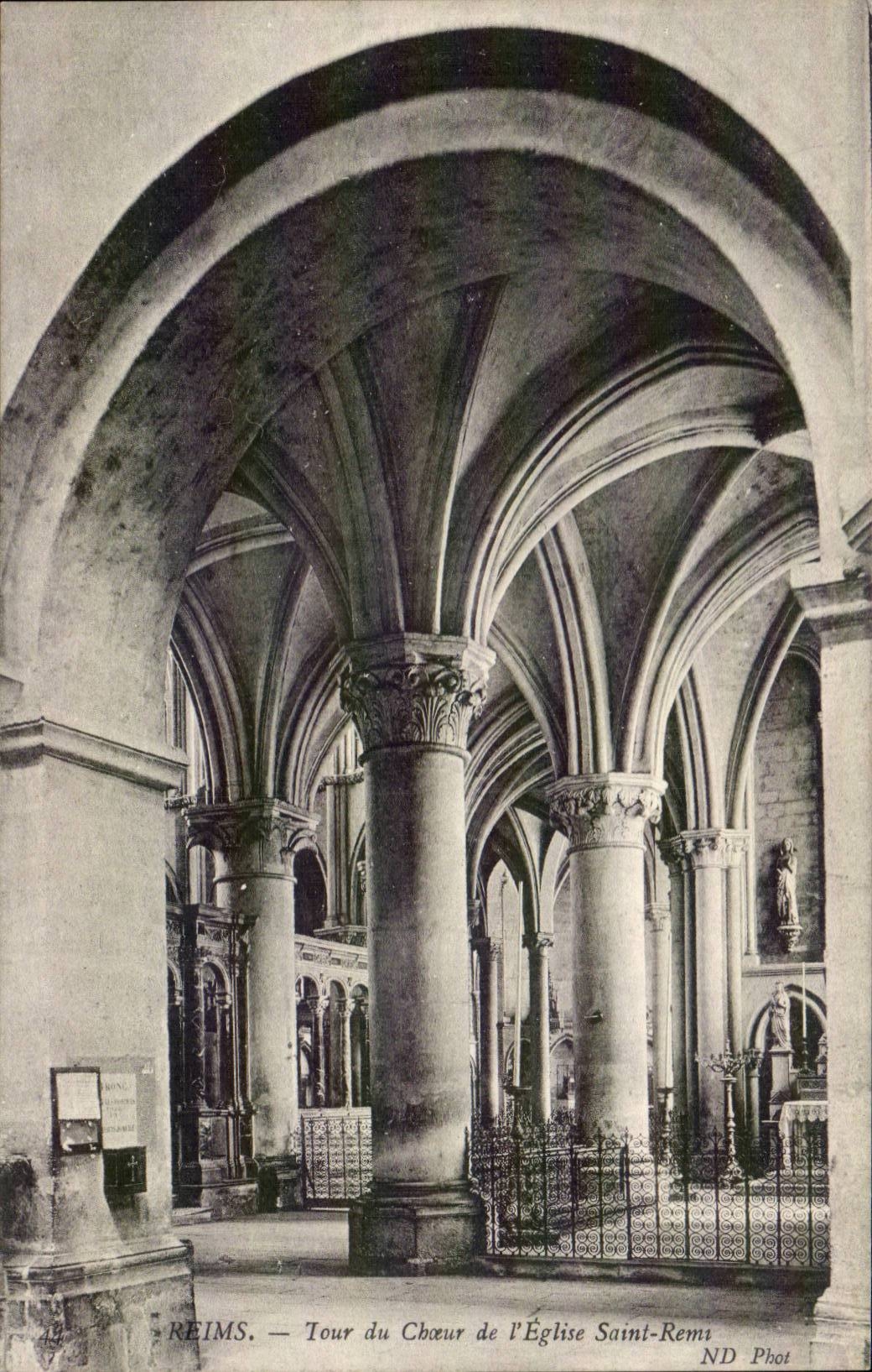 Reims — Tour du Chœur de l'Église Saint-Remi — ND Phot