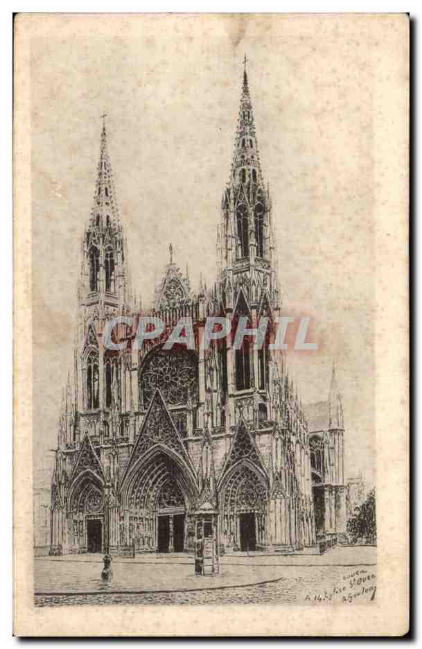 Rouen CPA Eglise Saint ouen 