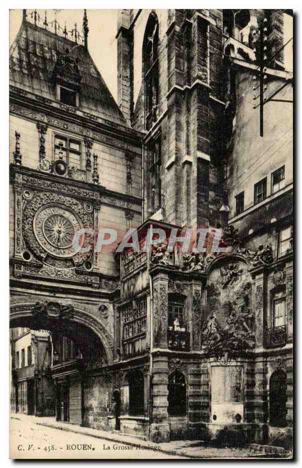 Rouen CPA La grosse horloge Clock