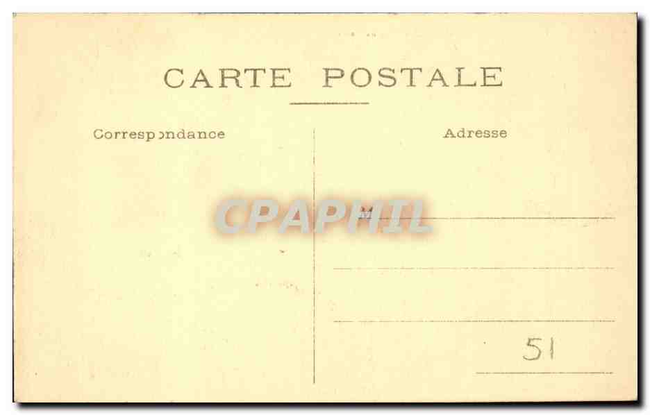 Reims CPA place de la republique et avenue de Laon — Back