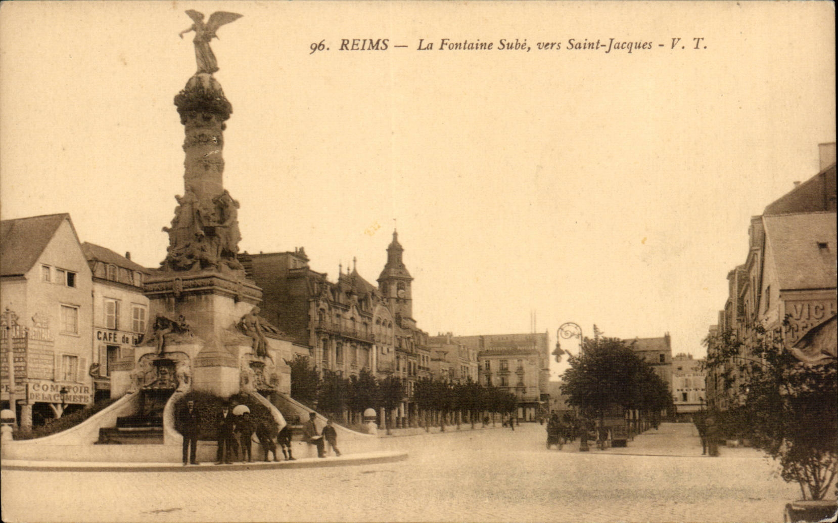 Reims — La Fontaine Subé, vers Saint-Jacques — V. T.
