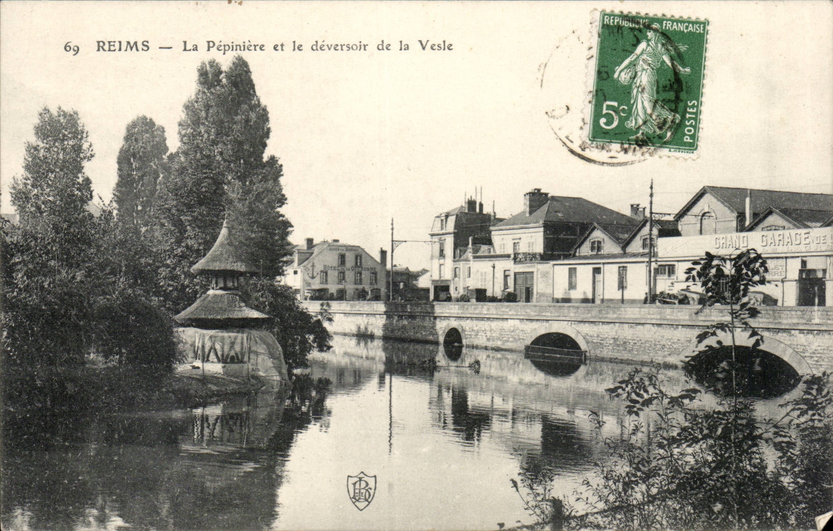 Reims CPA La Pepiniere et le deversoir de la VEsle
