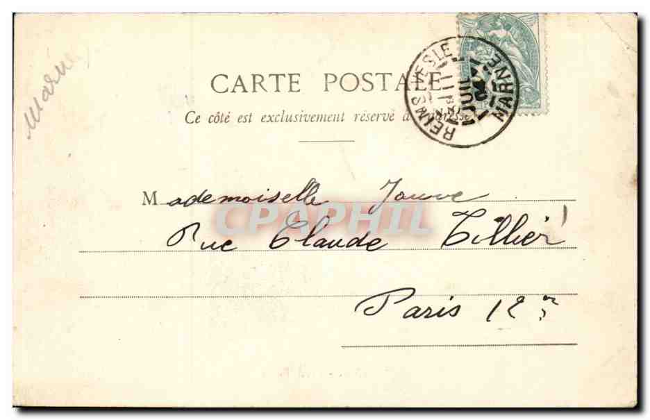 Reims CPA Porte de Paris — Verso