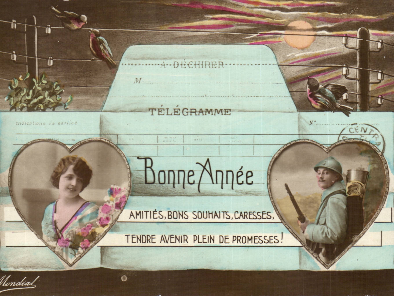 Soldat et femme — Bonne Année — Mondial, N° ?