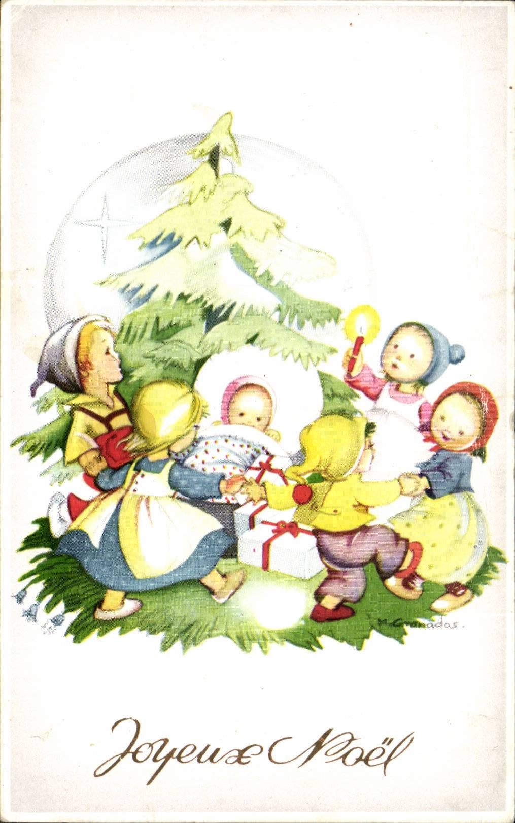 CPA Fantaisie Joyeux Noel Christmas