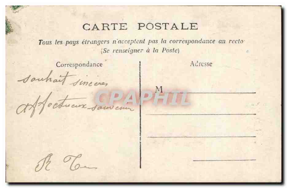CPA Fantaisie Femme Bonne annee — Rückseite