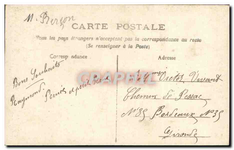 CPA Fantaisie Femme  — Rückseite
