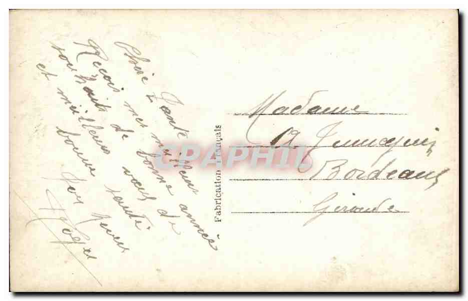 CPA Fantaisie Femme  — Rückseite