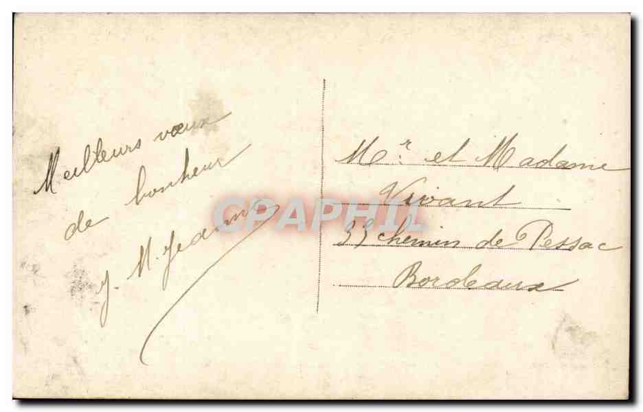 Jeune femme tenant un bouquet — Bonne Année — éditeur Mascot, n° 534 — Verso